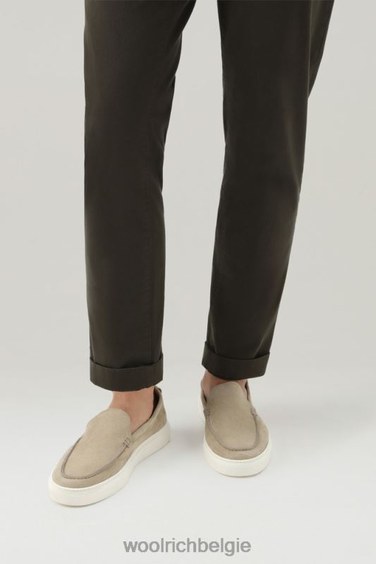Instaploafers van suède Woolrich Heren 8TTN0385 beige schoenen