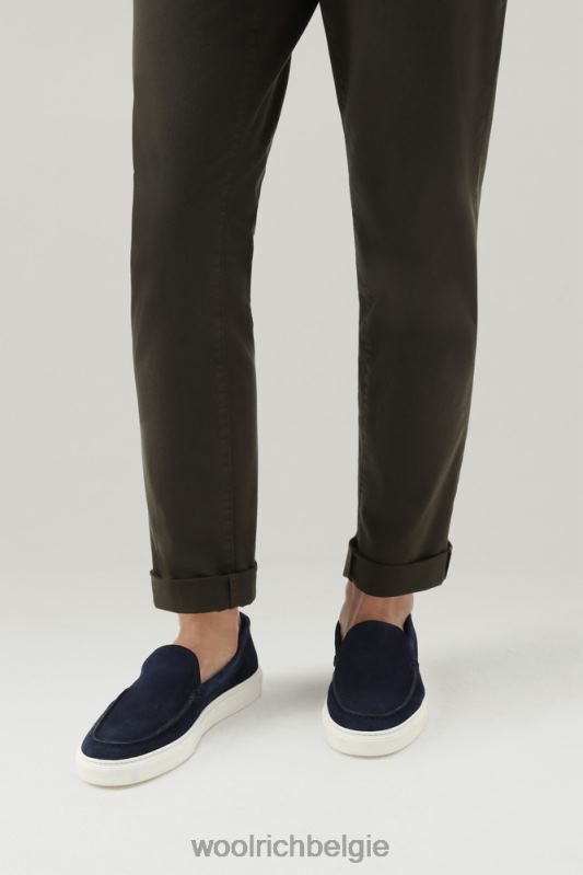 Instaploafers van suède Woolrich Heren 8TTN0432 blauw schoenen