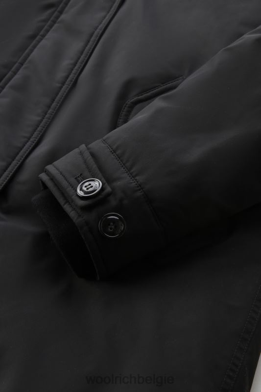Keystone lange parka in urban touch met kasjmierbont Woolrich vrouwen 8TTN0221 zwart kleding