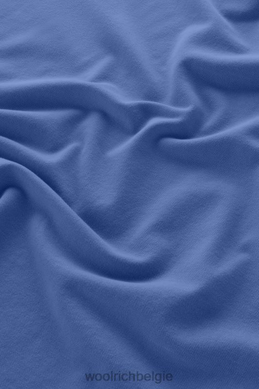 Mackinack-polo van kledingstuk-dye stretchkatoenen piquet Woolrich Heren 8TTN0812 unie blauw kleding
