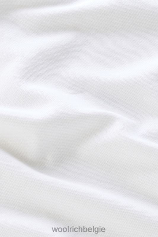 Monterey poloshirt van piquét stretchkatoen Woolrich Heren 8TTN0389 Helder wit kleding