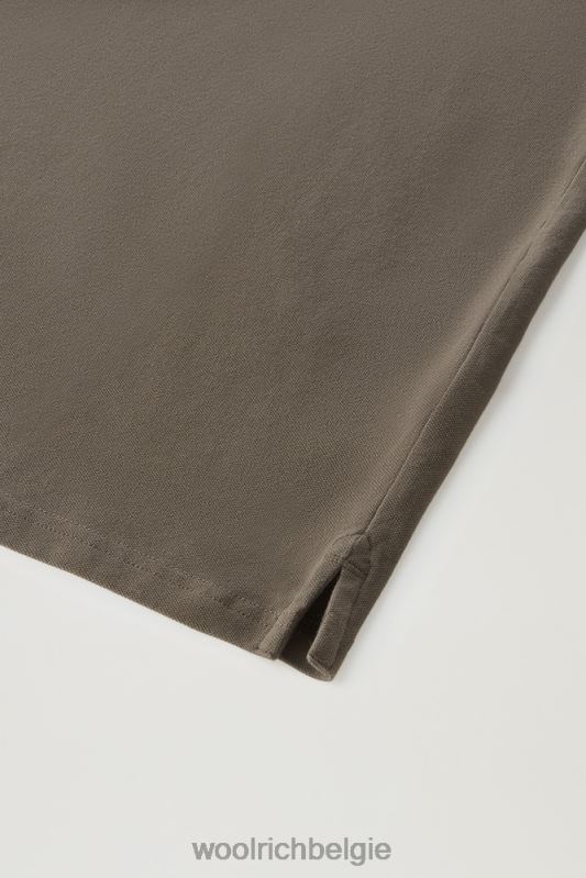 Monterey poloshirt van piquét stretchkatoen Woolrich Heren 8TTN0430 donkergroen kleding
