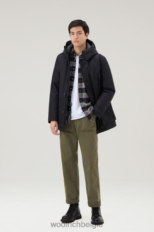 Mountain Gore-Tex waterdichte parka met capuchon Woolrich Heren 8TTN0819 uit zwart kleding