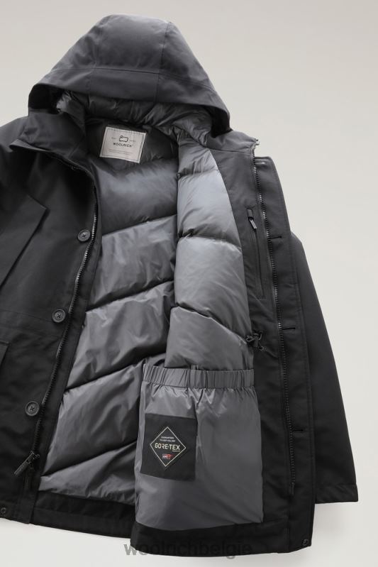 Mountain Gore-Tex waterdichte parka met capuchon Woolrich Heren 8TTN0819 uit zwart kleding