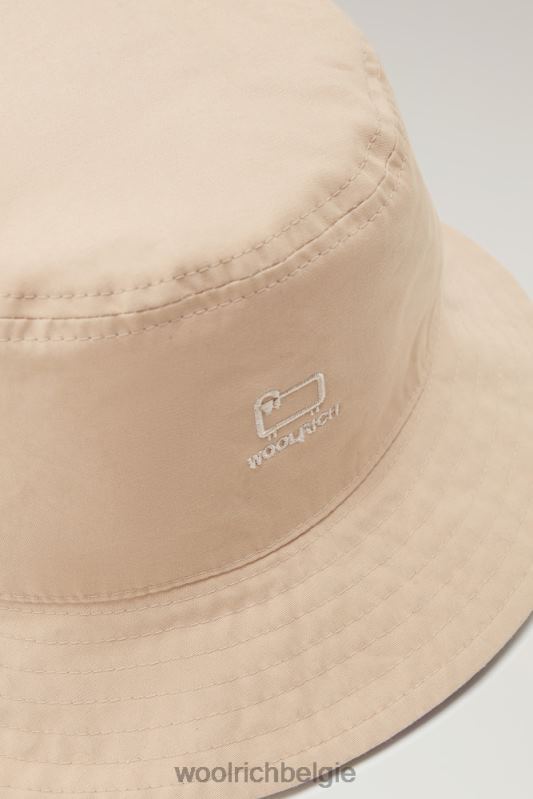 Omkeerbare vissershoed van puur katoen Woolrich unisex 8TTN015 crème patchwork accessoires