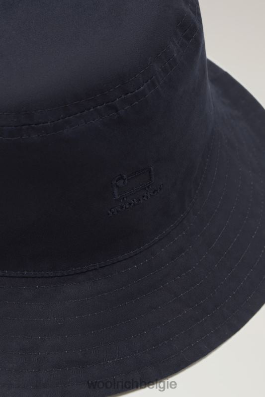 Omkeerbare vissershoed van puur katoen Woolrich unisex 8TTN082 groenblijvende ruit accessoires