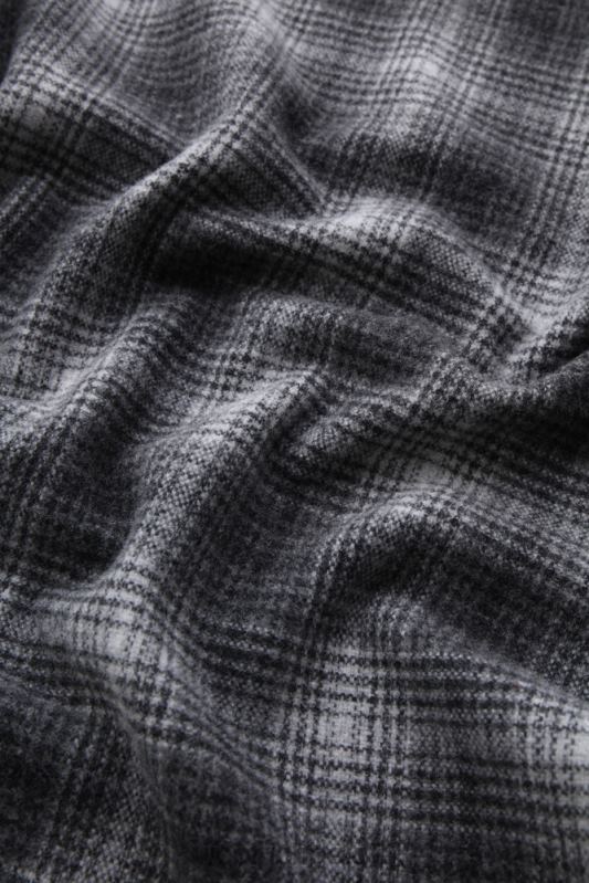 Overshirt met Alaska-ruit van gerecyclede Italiaanse wolmix Woolrich Heren 8TTN0668 grijze jacht kleding