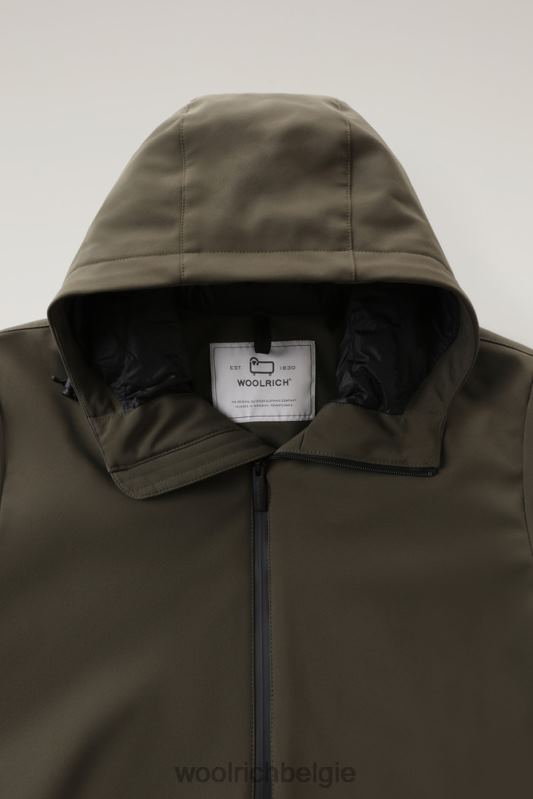 Pacific softshell-jack Woolrich Heren 8TTN0823 donkergroen kleding