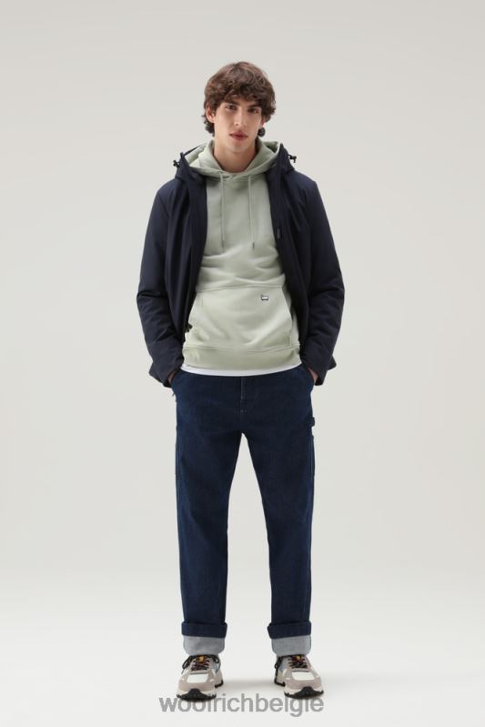 Pacific softshell-jack Woolrich Heren 8TTN0828 Melton blauw kleding