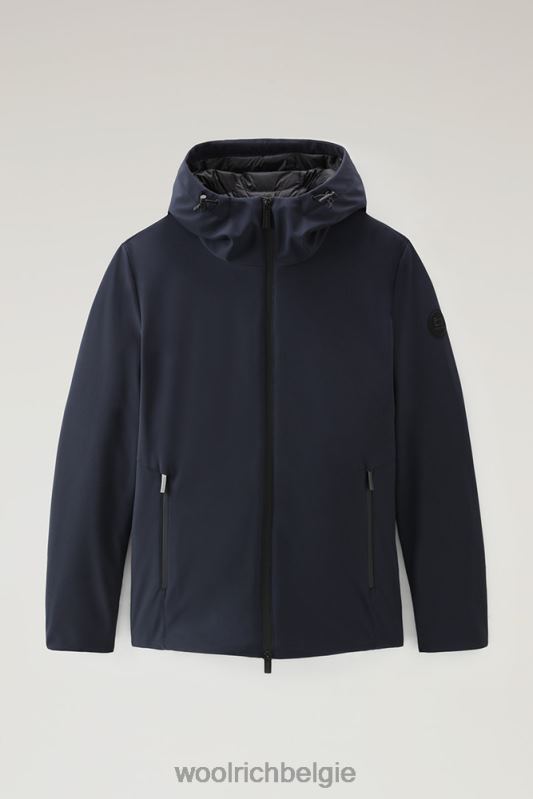 Pacific softshell-jack Woolrich Heren 8TTN0828 Melton blauw kleding
