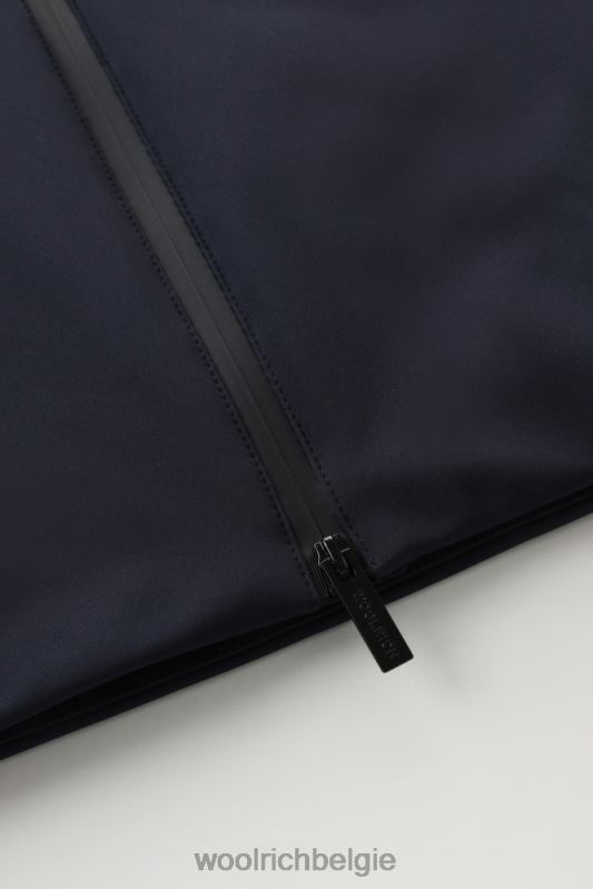 Pacific softshell-jack Woolrich Heren 8TTN0828 Melton blauw kleding