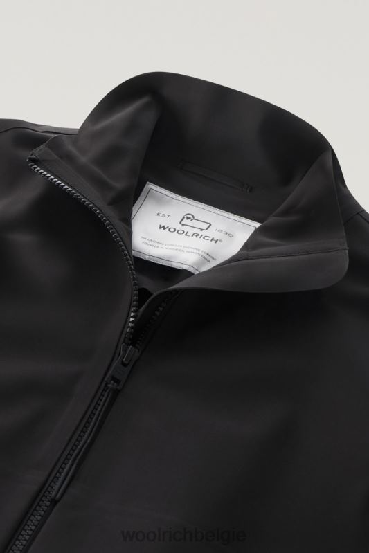 Pequea-jas van stretchnylon Woolrich vrouwen 8TTN072 zwart kleding