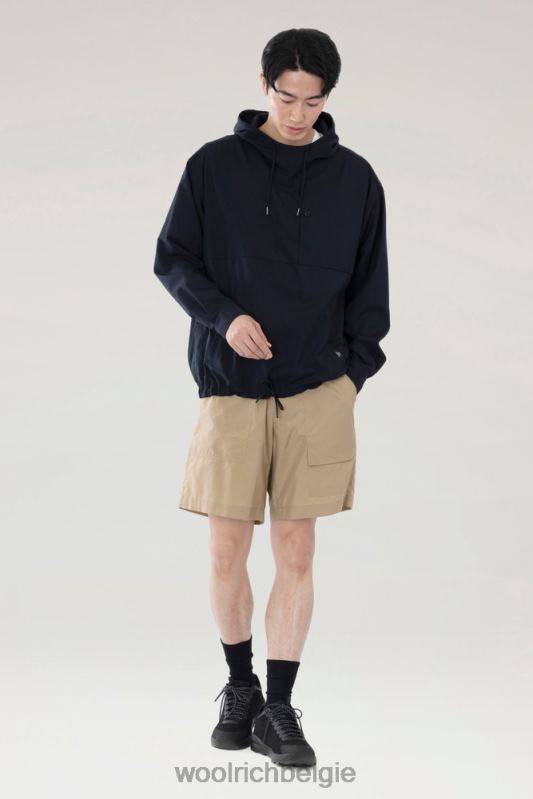 Ranchshort van gerecycled nylon Woolrich Heren 8TTN0524 beige kleding