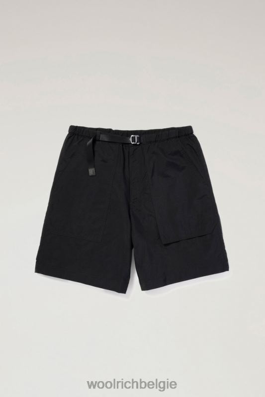 Ranchshort van gerecycled nylon Woolrich Heren 8TTN0574 zwart kleding