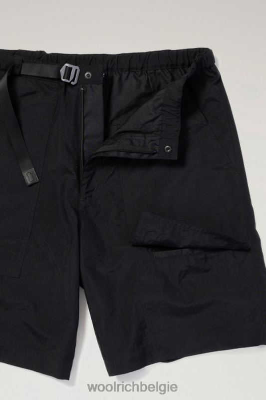 Ranchshort van gerecycled nylon Woolrich Heren 8TTN0574 zwart kleding