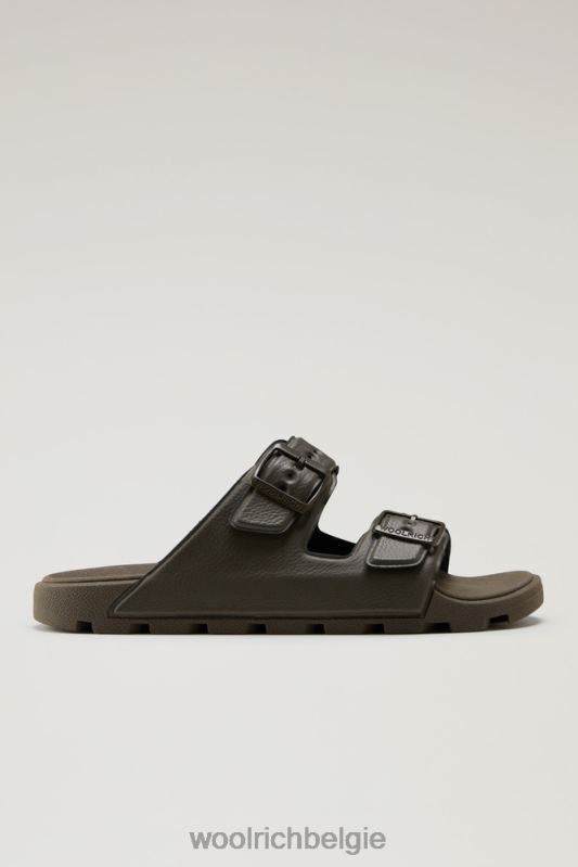 Sandalen van veganistisch leer met gespen Woolrich Heren 8TTN0443 groente schoenen