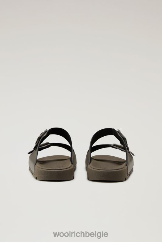 Sandalen van veganistisch leer met gespen Woolrich Heren 8TTN0443 groente schoenen