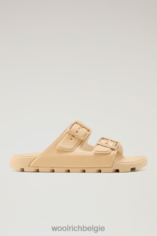 Sandalen van veganistisch leer met gespen Woolrich vrouwen 8TTN0202 perzik schoenen