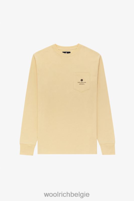 T-shirt met lange mouwen en grafische print op de rug Aime Leon Dore Woolrich Heren 8TTN0779 rietje kleding