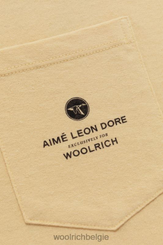 T-shirt met lange mouwen en grafische print op de rug Aime Leon Dore Woolrich Heren 8TTN0779 rietje kleding