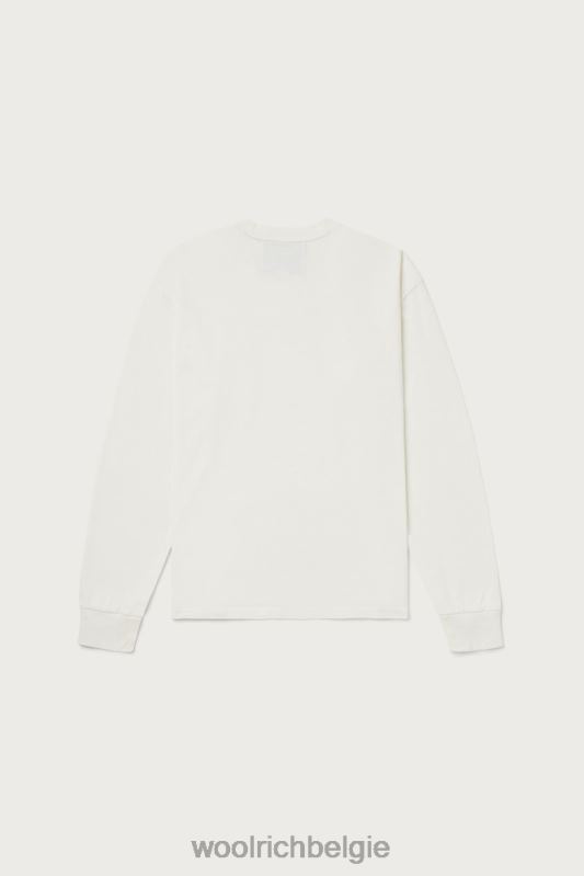 T-shirt met lange mouwen van puur katoen - een dezer dagen Woolrich Heren 8TTN0618 bot kleding