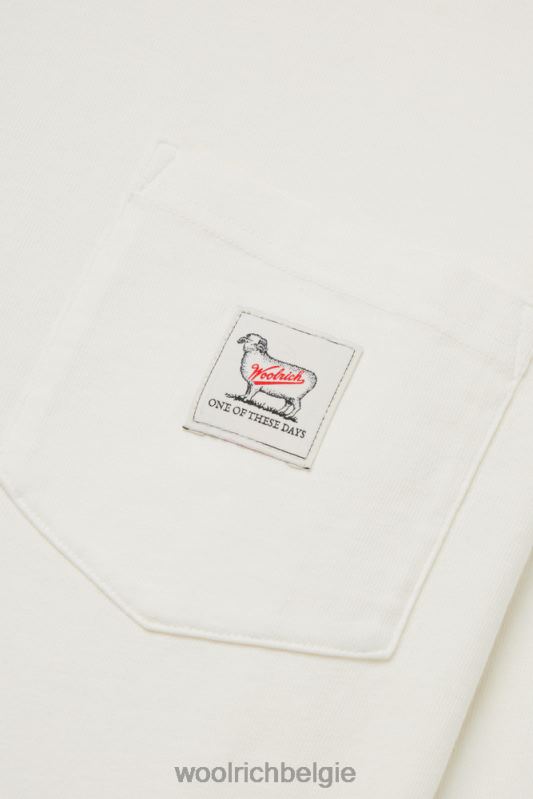 T-shirt met lange mouwen van puur katoen - een dezer dagen Woolrich Heren 8TTN0618 bot kleding