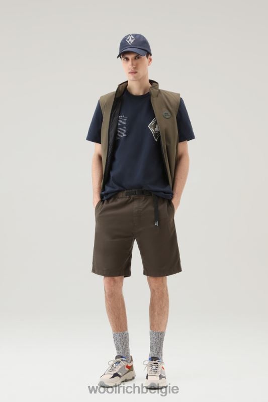 Trails T-shirt van puur katoen Woolrich Heren 8TTN0423 Melton blauw kleding