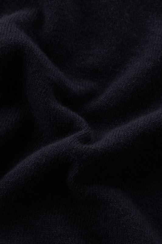 Trui met capuchon van een mix van wol en kasjmier Woolrich vrouwen 8TTN0272 Melton blauw kleding