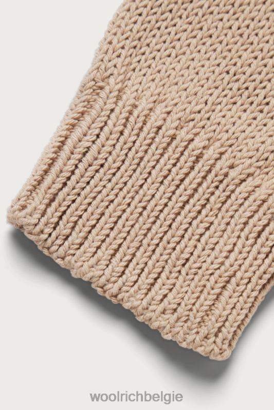 Trui met ronde hals van een katoenmix met ombre-effect - one of the day Woolrich Heren 8TTN0527 zand kleding