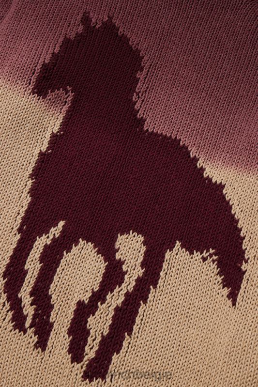 Trui met ronde hals van een katoenmix met ombre-effect - one of the day Woolrich Heren 8TTN0527 zand kleding