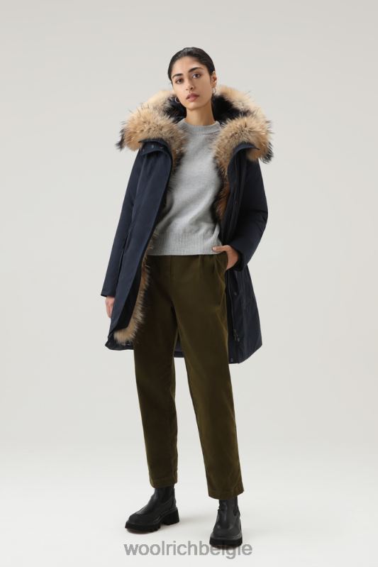 Trui van kasjmier en wolmix met ronde hals Woolrich vrouwen 8TTN0240 parel grijs kleding
