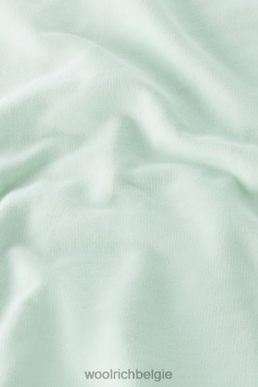 Varsity-hoodie van kledinggeverfd puur katoenfleece Woolrich Heren 8TTN0507 haven groen kleding