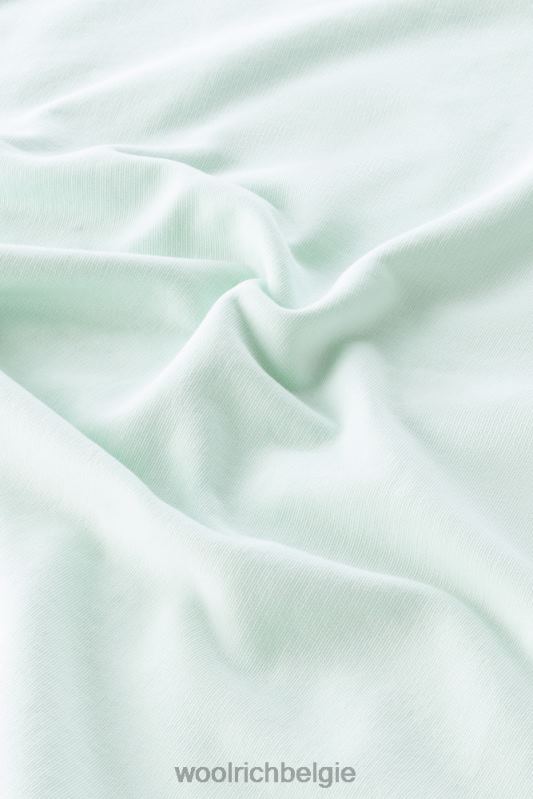 Varsity-ronde hals van kledinggeverfd puur katoenfleece Woolrich Heren 8TTN0489 haven groen kleding