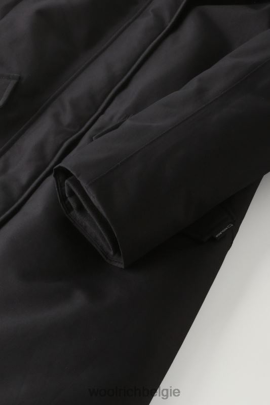 adirondack waterdichte parka van gore-tex met afneembare capuchon en bontafwerking Woolrich vrouwen 8TTN0302 uit zwart kleding
