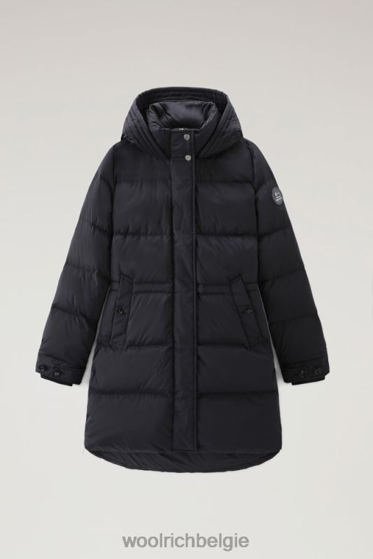 alsea donsjack met capuchon Woolrich vrouwen 8TTN0205 zwart kleding