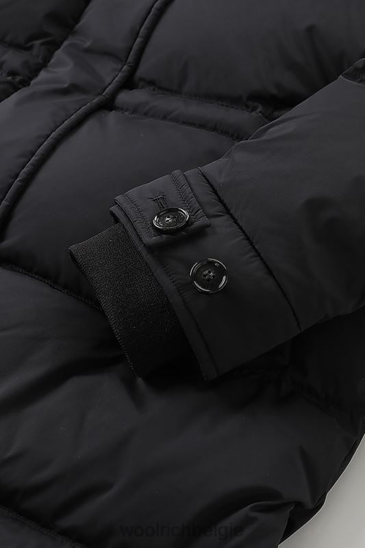 alsea donsjack met capuchon Woolrich vrouwen 8TTN0205 zwart kleding