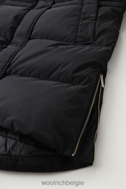 alsea donsjack met capuchon Woolrich vrouwen 8TTN0205 zwart kleding