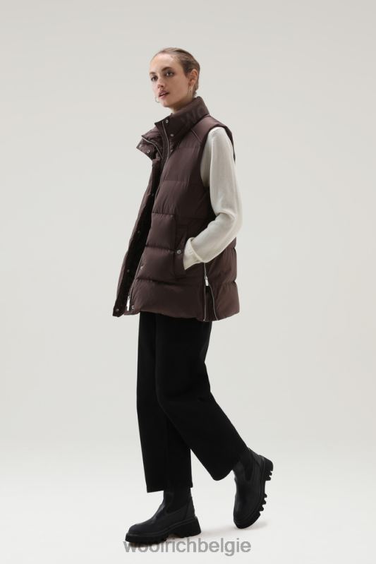 alsea gewatteerd vest Woolrich vrouwen 8TTN0319 bodem bruin kleding