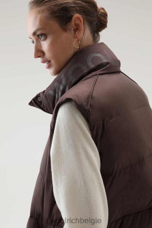 alsea gewatteerd vest Woolrich vrouwen 8TTN0319 bodem bruin kleding