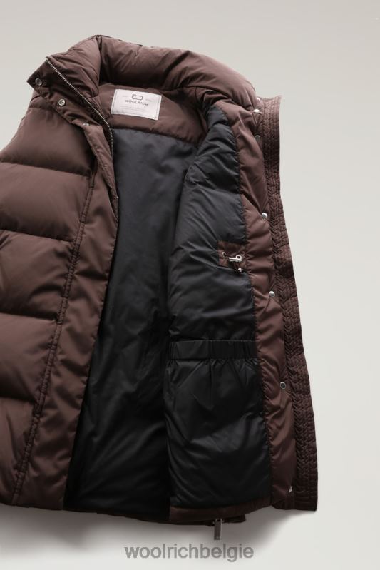 alsea gewatteerd vest Woolrich vrouwen 8TTN0319 bodem bruin kleding