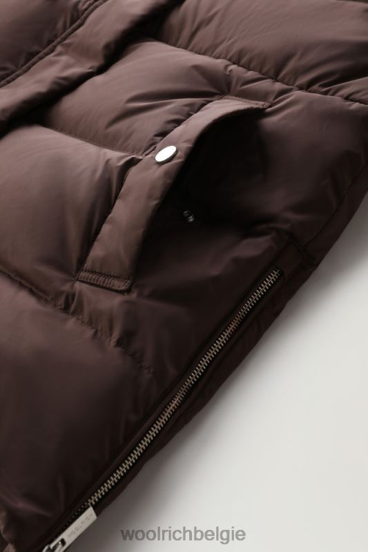 alsea gewatteerd vest Woolrich vrouwen 8TTN0319 bodem bruin kleding