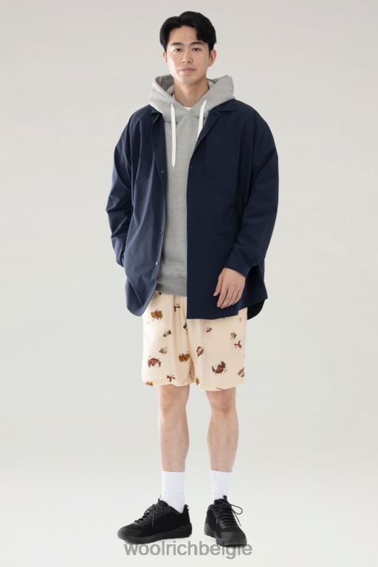 altijd shirt van gerecycled stretchpolyester Woolrich Heren 8TTN0530 marine kleding