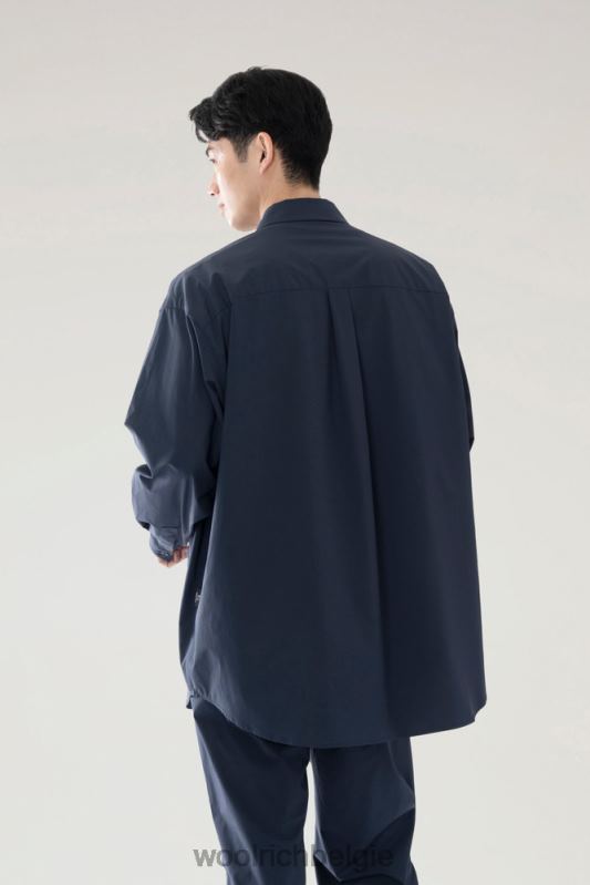 altijd shirt van gerecycled stretchpolyester Woolrich Heren 8TTN0530 marine kleding