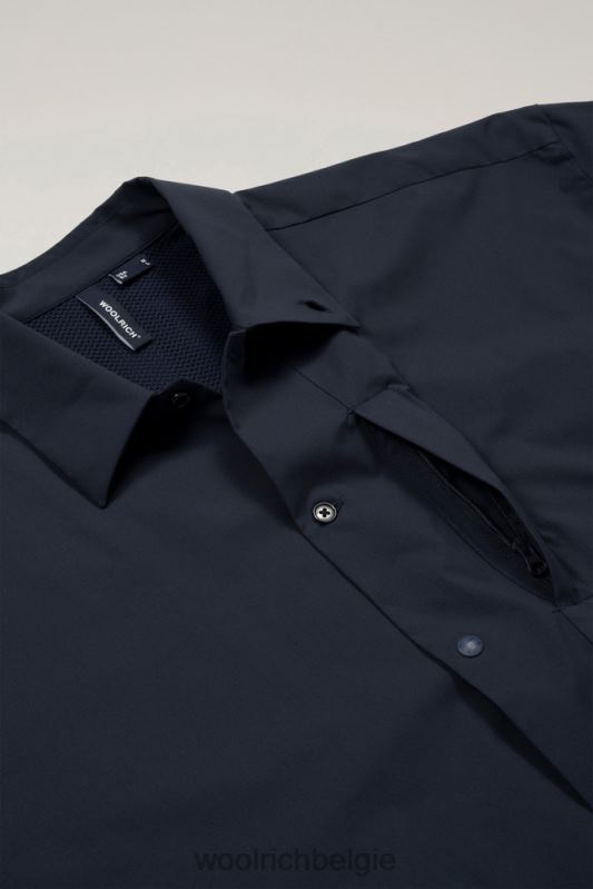 altijd shirt van gerecycled stretchpolyester Woolrich Heren 8TTN0530 marine kleding