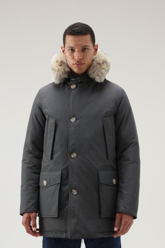 arctic parka van ramar-stof met afneembare bontrand Woolrich Heren 8TTN0846 grijze schaduw kleding
