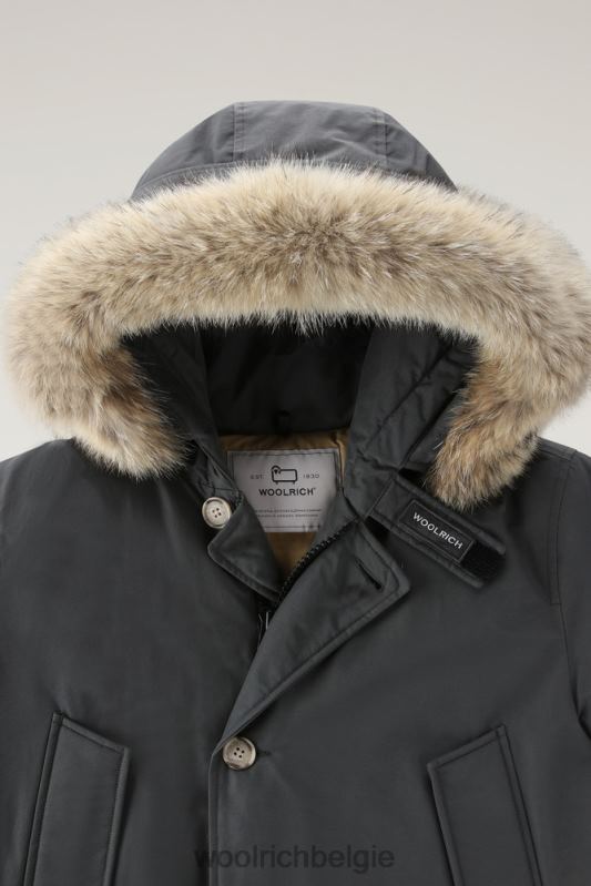 arctic parka van ramar-stof met afneembare bontrand Woolrich Heren 8TTN0846 grijze schaduw kleding
