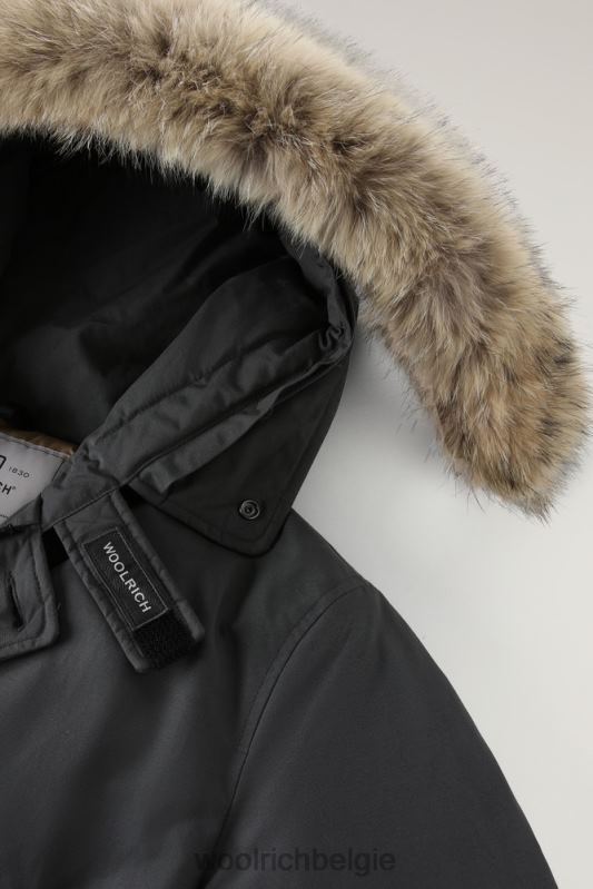 arctic parka van ramar-stof met afneembare bontrand Woolrich Heren 8TTN0846 grijze schaduw kleding