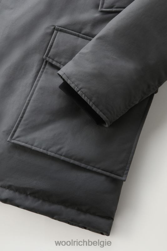 arctic parka van ramar-stof met afneembare bontrand Woolrich Heren 8TTN0846 grijze schaduw kleding