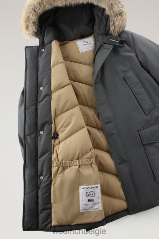 arctic parka van ramar-stof met afneembare bontrand Woolrich Heren 8TTN0846 grijze schaduw kleding
