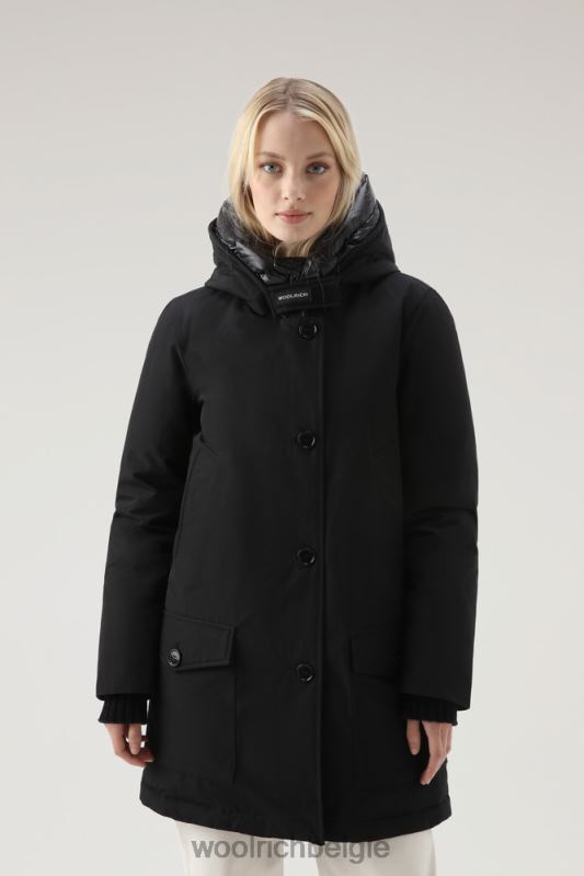 arctic parka van ramar-stof met vier zakken Woolrich vrouwen 8TTN0348 zwart kleding